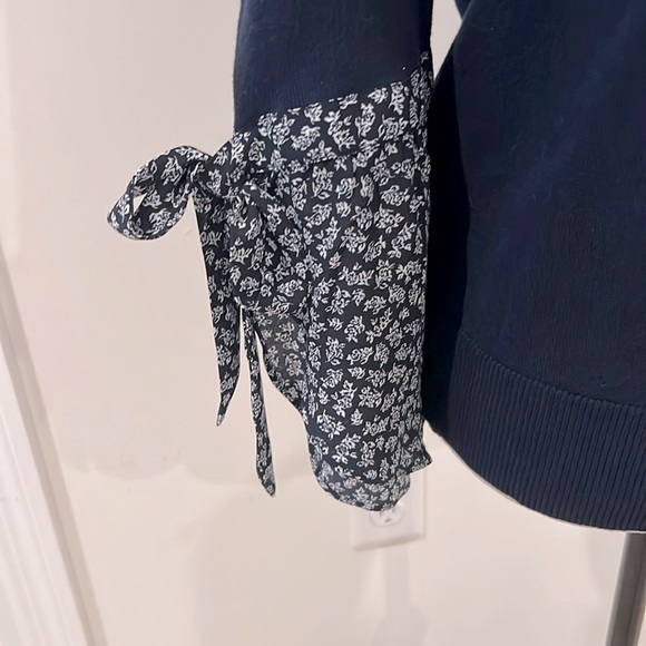 LOFT Tie Bell Sleeve Sweater - Picture 2 of 6